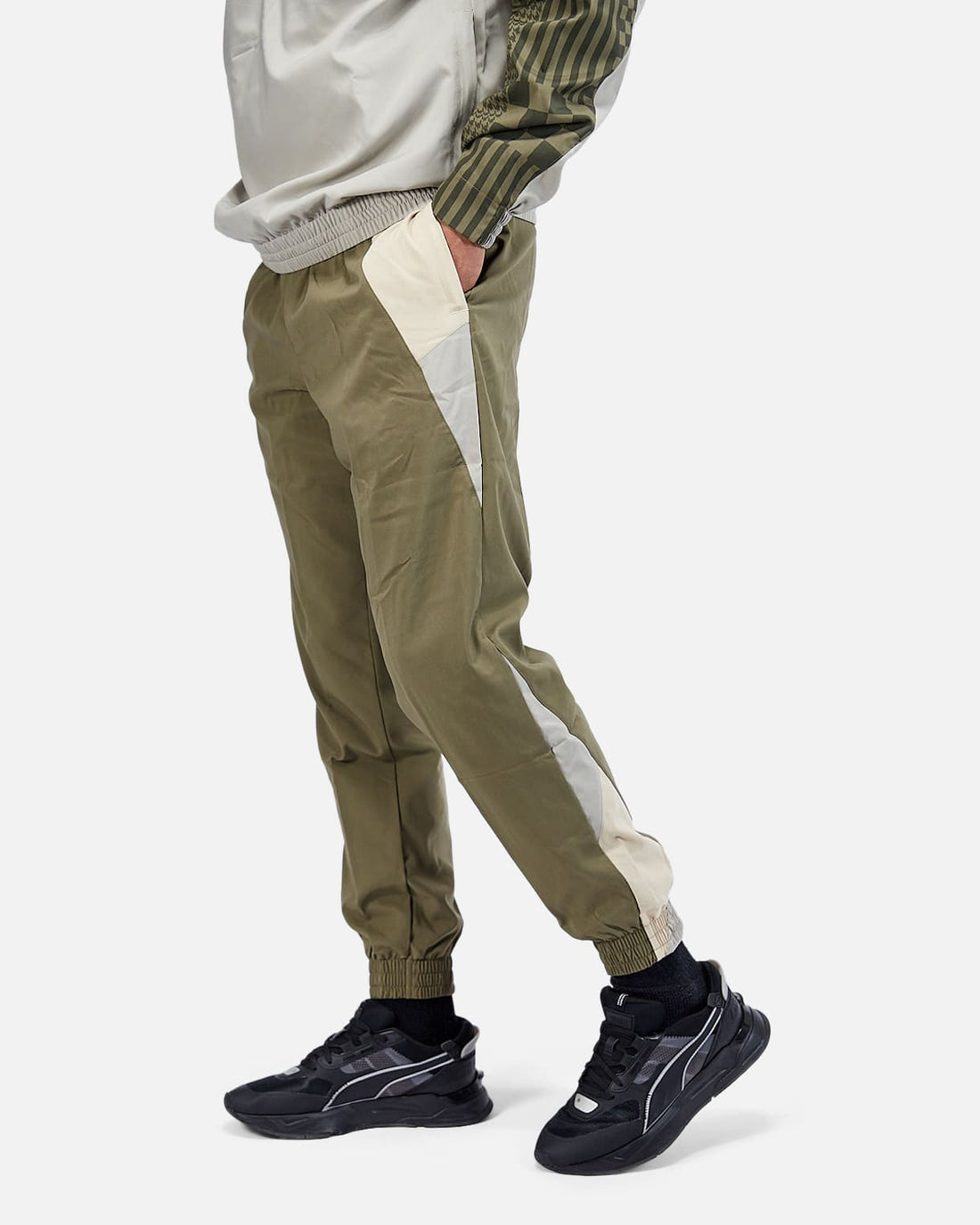 Pantalon de survêtement Milan AC - Kaki/Gris