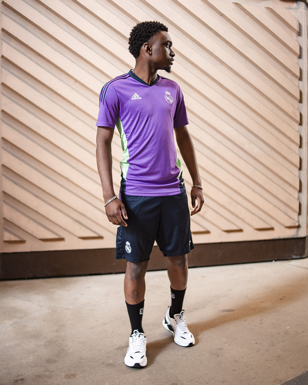 Short d'entrainement Real Madrid - Noir/Violet