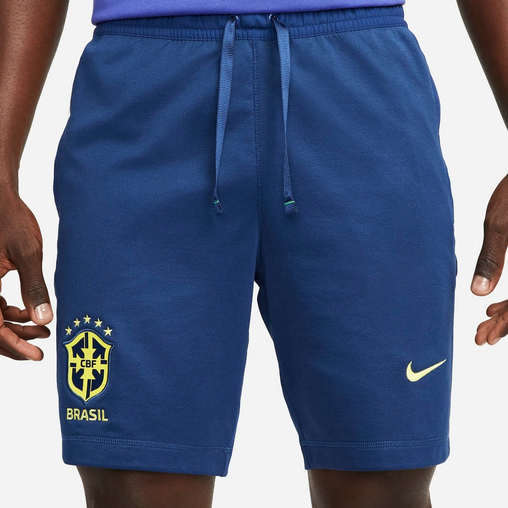 Short d'entrainement Brésil Travel - Bleu/Jaune